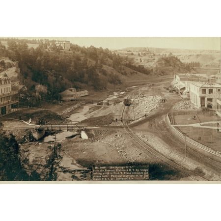 

Print: Hot Springs South Dakota From The Fremont Elkhorn And M.V. Ry