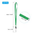 thumbnail image 2 of Uxcell 17" Neck Lanyards 0.6" Width Detachable Strap Lanyard for ID Badge Keys Green 20 Pack, 2 of 5