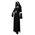 thumbnail image 7 of JOANKDMI Womens Classic Nun Costume Maxi Dress with Headpiece and Cross Belt Bell Sleeve Vintage Sister Outfit for Halloween Role Play Party Fancy Dress, 7 of 7