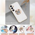 thumbnail image 6 of Compatible with Samsung Galaxy A15 5g Case with Ring Holder Pink, Aesthetic Phone Case Samsung A15 5g Case Silicone Soft TPU Slim Cover Shockproof Luxury with Kickstand (White), 6 of 7
