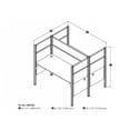 thumbnail image 7 of Bestar Pro-Biz 2 Person Melamine/Metal Workstation in White and Red, 7 of 7
