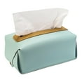 thumbnail image 2 of SPOORYYO Modern Rectangular Leather Tissue Box Cover; Concealing and Stylish Design for Vanity, Night Stands, Living Room, and Office Use, 2 of 4