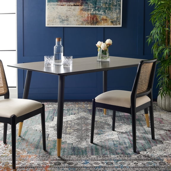 Safavieh Acre 34" Contemporary Dining Table, Black/Gold