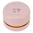 thumbnail image 4 of Desktop Vacuum Cleaner, Automatic Mini Dust Sweeper 10000 RPM Rotation With Vacuum Extension Tube For Home Pink, 4 of 8