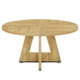thumbnail image 3 of Fnova 47" Round Dining Table for 4 People, Modern Farmhouse Wooden Kitchen Table for Living Room, Dining Room(Chairs Not Included), 3 of 12