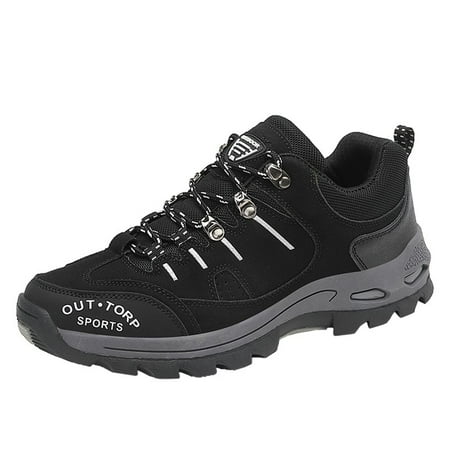 

Sneakers For Men Casual Shoes Fashion All Season Men Sports Hiking Shoes Round Toe Lace Up Flat Non Slip Comfortable Solid Color