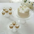 thumbnail image 6 of Efavormart Set Of 3 | Clear Plastic Stackable Cupcake Pedestal Display Stands, Dessert Cake Display Holders - 9", 11", 15", 6 of 10