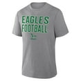 thumbnail image 4 of Men's Fanatics Heather Gray Philadelphia Eagles First Down Tribute Tri-Blend T-Shirt, 4 of 5