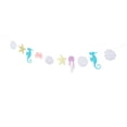thumbnail image 5 of FUEENIRVA Glitter Seashell Banner with Seahorse and Crab for Party Wall and Table Decor, 5 of 8