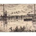 thumbnail image 3 of Henry Lyman Saÿen 14x12 Black Modern Framed Museum Art Print Titled - Schuylkill No. 3, 3 of 5