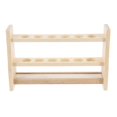thumbnail image 1 of 1pc Wooden Test Tube Rack Practical Test Tube Stand Test Tube Storage Rack, 1 of 3