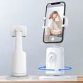 thumbnail image 2 of Gimbal Stabilizer Auto Face Tracking Phone Holder Desktop AI Automatic Tracking Gimbal Stand 360°Rotation White with RC, 2 of 5
