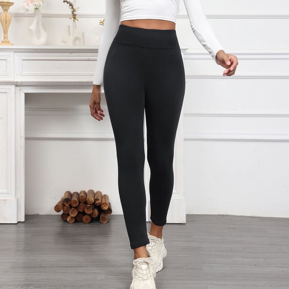 Gamivast High Waisted Leggings for Women Stretchy Tummy Control Thick Pants Soft Warm Seamless Casual Skinny Copressiong Legging Lounge Pants