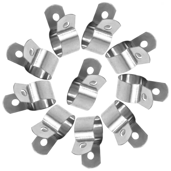 Toyvian 10pcs Anti Drip Pipe Clamp U Bracket Stainless Steel for Tough Conditions