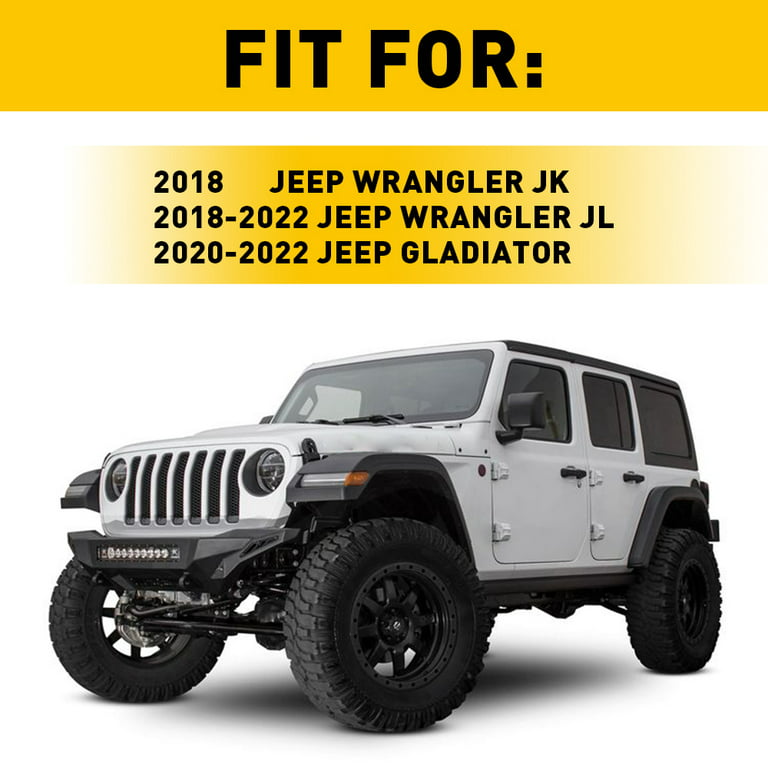 Sun Visor Repair Kit Heavy Duty Sun Visor Clips Compatible with Jeep Wrangler JK 2018/ Wrangler 2018-2022/ Gladiator 2020-2022 , Pack of 2, Black
