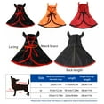 thumbnail image 4 of Billuyoard Capa de Halloween para mascotas, fiesta temática con capucha, vacaciones, atmósferas escalofriantes, capa ajustable, disfraz, manto Ropa para mascotas Rojo S, 4 of 6