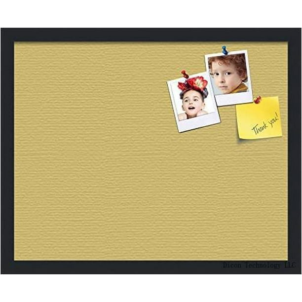 20x16 inch cork bulletin board. this decorative framed pin board comes