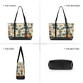 thumbnail image 6 of FORMRS Canvas Laptop Tote Bag for Women with 15.6" Computer Compartments Shoulder Handbag, Sunny Blooms, 6 of 7