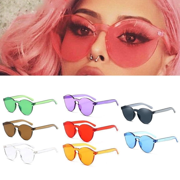 Only Moment Beach Essentials for Women Pc/Tac Trendy Rectangle Womens Mens Shades Sun Glasses Orange One Size