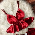 thumbnail image 3 of Women's Chemises Negligees Rose Kimono Sequin Bustier Lingerie for Women plus Size Long Kimonos for Women Lingerie Doll Sexy Peignoir Negligee Nightie Nightgown Open on Clearance Red S, 3 of 3