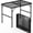 Black, variant on Ktaxon 3 FT Portable Picnic Table Adjustable Height Lightweight Aluminum Tables for Outside BBQ, Yard, Silver