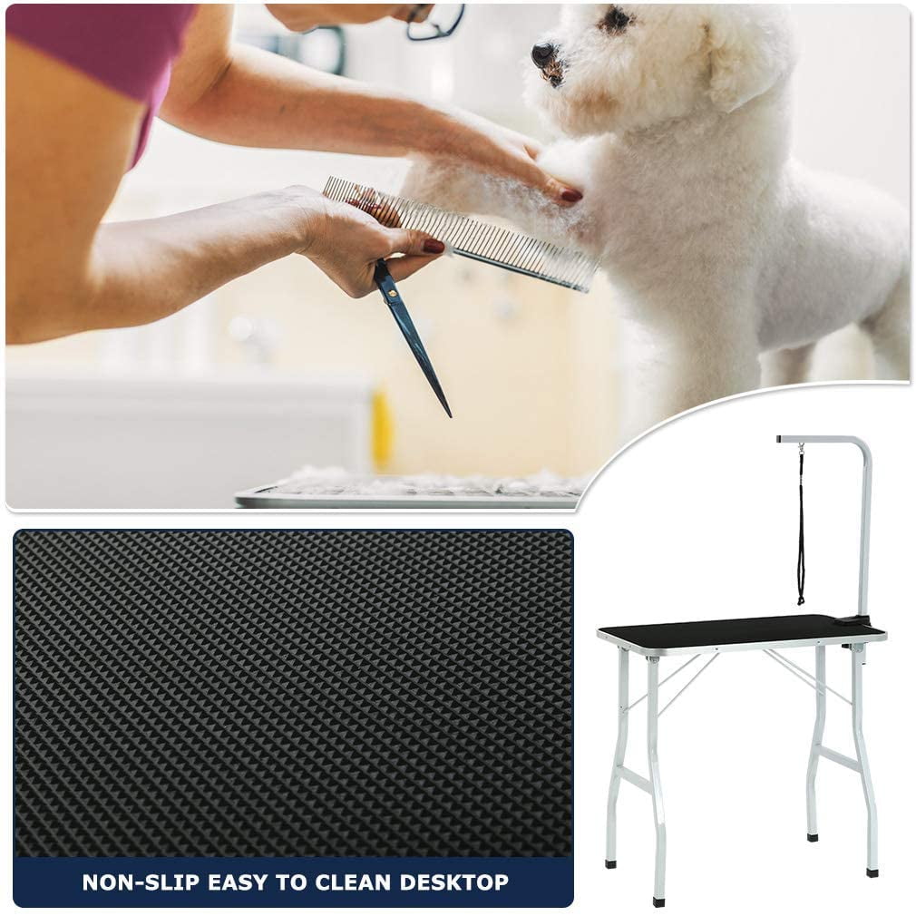 BestPet Large Adjustable Pet Dog Cat Grooming Table W/Arm&Noose Rubber Mat  GT36,Grooming Tables