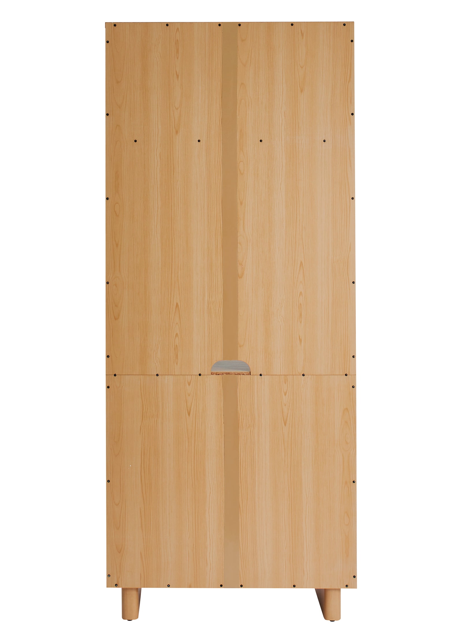 Better Homes & Gardens Lillian Fluted Bookcase with Doors, Natural Pine Finish