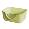 thumbnail image 3 of Inodoro para perros con pala, bandeja de arena portátil con valla elevada, bandeja de entrenamiento para orinal para conejos, animales pequeños para verde, 3 of 9