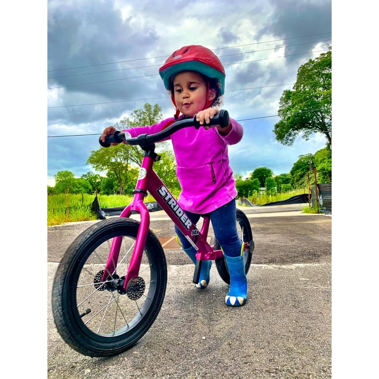 Strider 14x Classic, Funky Fuschia- Balance Bike for Kids 3 to 6