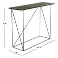 thumbnail image 3 of Safavieh Rylee Modern Wood and Metal Console Table, Dark Sandstone/Black, 3 of 5