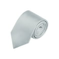 thumbnail image 1 of CORBATA DE HOMBRE DE RAYAS NARROW COLOR SÓLIDO INSPIRAR CHIC PARA EL DÍA DEL PADRE Y GRADUACIÓN TRAJE FORMAL GRIS, 1 of 5