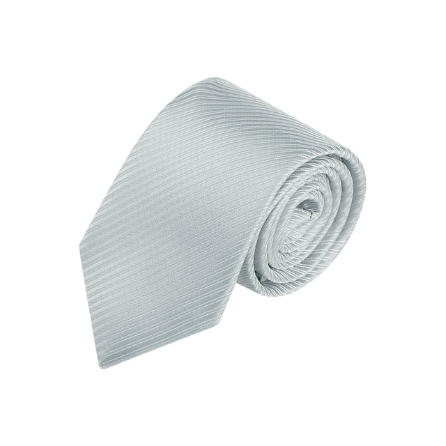 CORBATA DE HOMBRE DE RAYAS NARROW COLOR SÓLIDO INSPIRAR CHIC PARA EL DÍA DEL PADRE Y GRADUACIÓN TRAJE FORMAL GRIS
