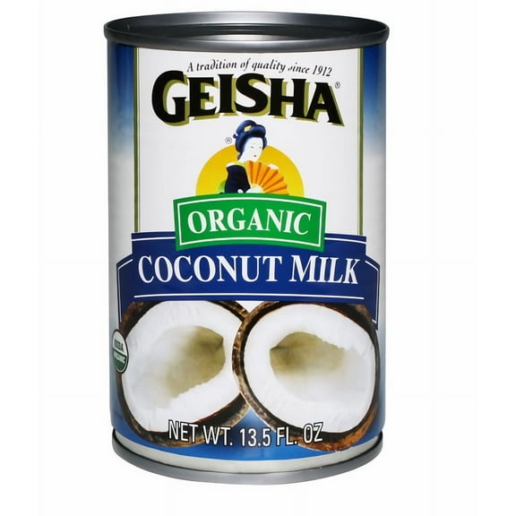 Geisha Organic Coconut Milk 13.5 fl oz (Pack of 15)