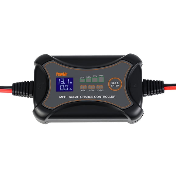 LCD Display 10A Solar Controller Portable Solar Panel Battery Regulator 12Volt Battery Solar Recharger Controller