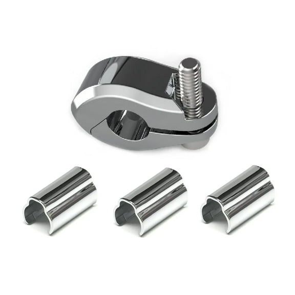 Ciro Chrome Flag Mount for 1/2" Diameter Tube Rail (70606)