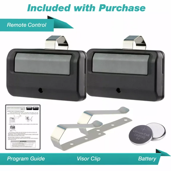 2 For Chamberlain 950Estd 891Lm Garage Door Opener Remote Security  2.0 Learn