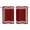 Red, variant on Red Geometric Kitchen Curtains Short 45 Inch Length, Country Farm Traditional Chinese Tile Grommet Top Bedroom Living Room Curtains, Light Filtering Cafe Curtain Drapes 2 Panels Set 84''x45''
