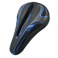 thumbnail image 3 of Bike Seat Cushion Padded Bike Seat Cove, Extra Padding Saddle fit with Stationary Exercise Bike, Outdoor and Indoor Blue, 3 of 8
