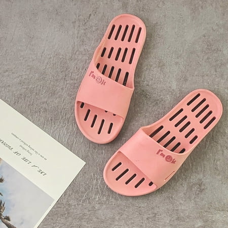 

Slippers Home Summer New Leakage Men‘s and Women‘s Couple Bathroom Four Seasons Indoor Bath Slippers Women‘s Summer
