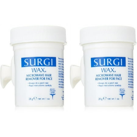 - 2 Pack Surgi Care Wax Hair Remover for Face 1oz NO Strips Needed