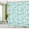 thumbnail image 4 of Ambesonne Nature Shower Curtain, Botanical Leaves Graphic, 69"Wx75"L, Seafoam Teal Coconut, 4 of 4