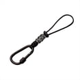 thumbnail image 1 of Cordón con Mosquetón, Gancho de Copa, Accesorio de Escalada, Mochila, de Paracord para Exteriores, Color Negro., 1 of 5