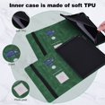 thumbnail image 3 of Dteck Cover for iPad 10th Generation 2022 with Pencil Holder Protective Vintage PU Leather Multiple Angles Typing Angle Wallet Card Case with Elastic Strap, Green, 3 of 9