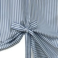thumbnail image 7 of Thermalogic Ticking Stripe Pole Top Curtain Tie-up Window Dressing 40 x 63 in Navy, 7 of 7