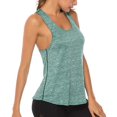 thumbnail image 4 of Woman Solid Color Tank Top, Sleeveless U-shaped Neck Yoga Pullover Summer Sport Vest, 4 of 5