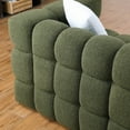 thumbnail image 4 of 62.2length ,35.83" deepth ,human body structure for USA people,  marshmallow sofa,boucle sofa ,OLIVE GREEN 2S BOUCLE, 4 of 8