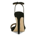thumbnail image 3 of SAM EDELMAN Womens Black Ankle Strap Comfort Jade Stiletto Buckle Dress Heeled Sandal 9 M, 3 of 4