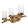 thumbnail image 4 of Ames  3-Light Soft Gold Bath Light with Satin Opal Glass - Soft Gold, 4 of 5