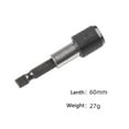 thumbnail image 3 of Almencla 1/4" Hex Shank Bar Socket Screwdriver Bit Holder, Extension Chuck Adapter Set 60mm Black, 3 of 7