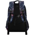 thumbnail image 3 of FORMRS Unisex Backpack Elementary School Travel Bookbag with Reflective Stripes, Red and Blue Fireworks Pattern, 3 of 7